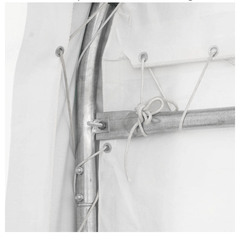 20x30 straight wall peak ceiling shelter with PVC cover – front view
Inside view of industrial-grade PVC storage shelter with steel frame
Roll-up zippered door on heavy-duty 20x30 equipment storage shelter
Installation-ready white PVC storage building for commercial use