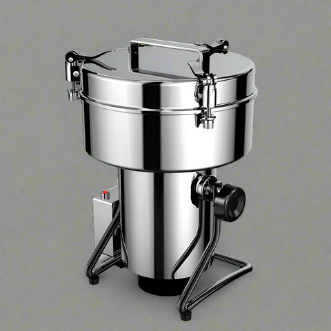 2000g Stainless Steel Commercial Electric Grain Mill Grinder with Swing-Type High-Speed Design