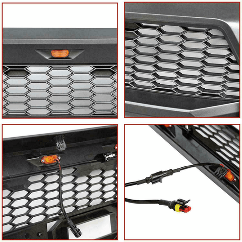 NEW 2018 - 2020 Ford F - 150 Raptor Style Grill w/ LED Lights FD001G - with | Sold by Uncle Wiener's Wholesale