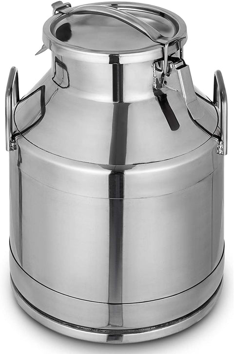 New 20L Stainless Steel Milk Can & Wine Pail – Food - Grade Storage Container NNTL20L - with | Sold by Uncle Wiener's Wholesale