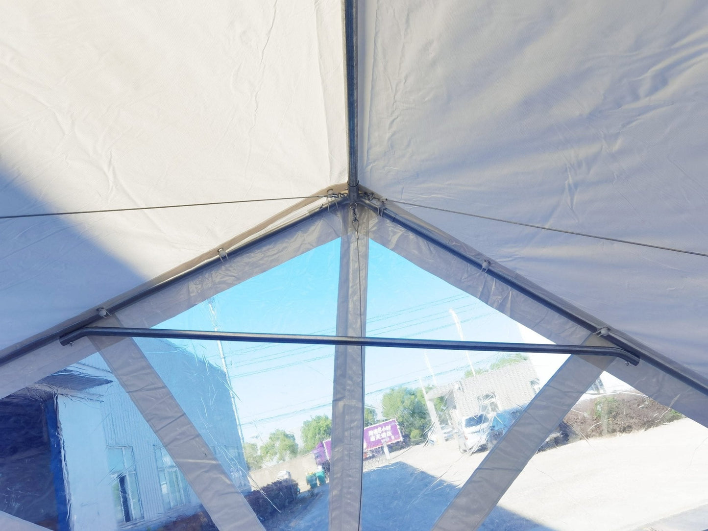 New 20x40 PVC Commercial Grade Transparent Party Tent with Ground Bar – 0W2040 - with | Sold by Uncle Wiener's Wholesale