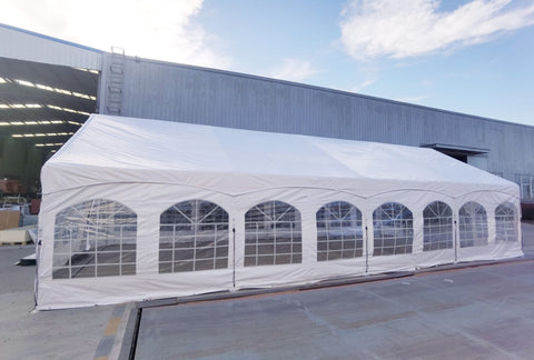 New 20x40 PVC Commercial Grade Transparent Party Tent with Ground Bar β 0W2040 - with | Sold by Uncle Wiener's Wholesale