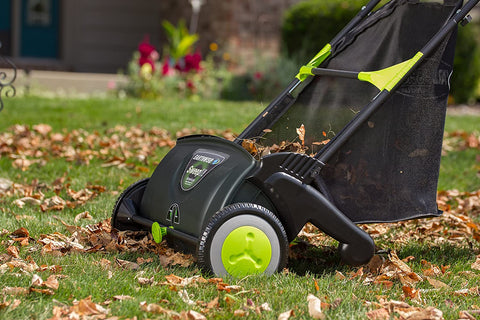 New 21 in Push Lawn Sweeper with Collection Bag – Adjustable Height | SKU: WTS00121 - with | Sold by Uncle Wiener's Wholesale