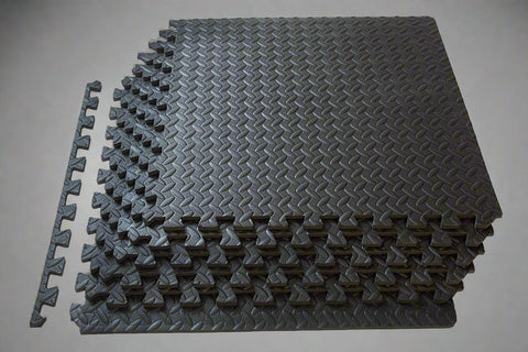 Interlocking EVA Foam Mat Set β Black Flooring Tiles