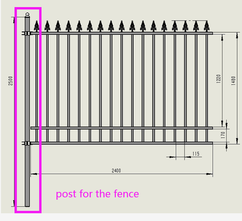 "240 FT wrought iron fence panel kit with black powder-coated finish"
"Heavy-duty steel fencing system for perimeter security"
"Wrought iron fence panels with posts for outdoor fencing β 10 ft panels"