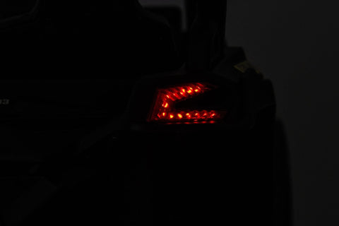 Neon Green 24V Can-Am UTV ride-on car for kids
Side view of Can-Am Maverick electric kids vehicle
Rear suspension view of 2-seater ride-on UTV
LED headlight detail on Can-Am ride-on
Kids ride-on off-road UTV in Neon Pink