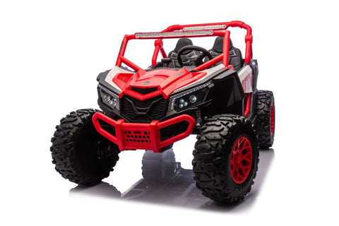 NEW 24V Deluxe UTV Ride - On – 4WD Kids Electric Car - with Orange & White | Sold by Uncle Wiener's Wholesale