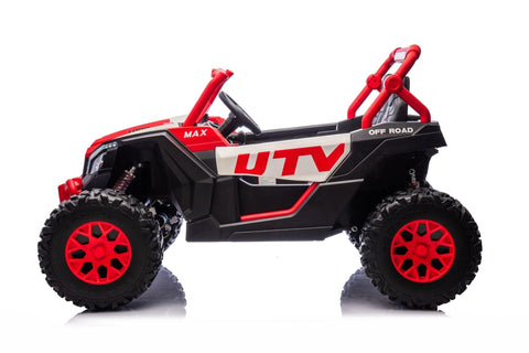 NEW 24V Deluxe UTV Ride - On – 4WD Kids Electric Car - with Orange & White | Sold by Uncle Wiener's Wholesale