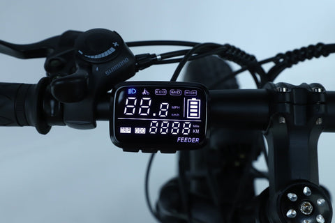 26 inch electric fat tire e-bike with 500W motor and disc brakes
Side view of black all-terrain e-bike with oversized tires
Removable 48V lithium battery on mountain fat tire e-bike
Close-up of rear hub motor and gear system on electric bike
Electric trail bike designed for snow, sand, and rugged terrain
Urban and off-road ready fat tire e-bike with aluminum frame