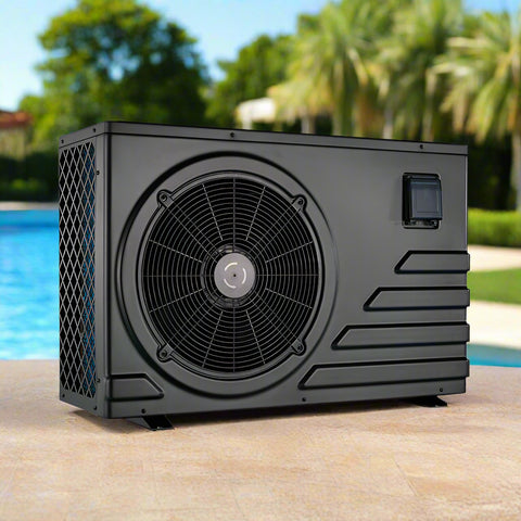Dual-function swimming pool heater and cooler pump 29 GPH
725421 black pool temperature control unit for all-season use
Digital swimming pool heat pump with heating and cooling
Energy-efficient quiet pool heater cooler for residential pools
All-season pool heating and cooling unit for 30m³–55m³ pools