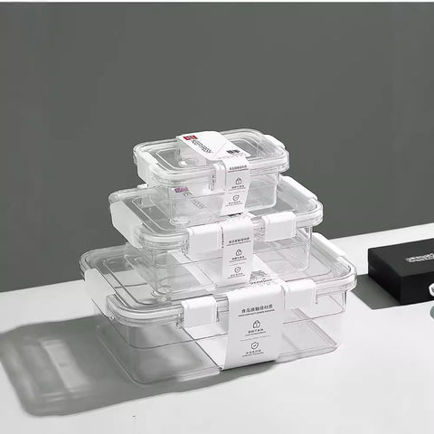 "airtight food container set with clear lids"
"3-pack BPA-free tritan food containers"
"stackable airtight containers for pantry"
"microwave and freezer-safe storage boxes"
"leak-proof food storage container set"