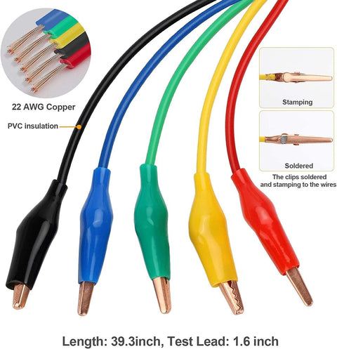 30-piece electrical test lead and probe kit full set
Back probe pin and multimeter test cable assortment
Electrical diagnostic kit with wire piercing probes