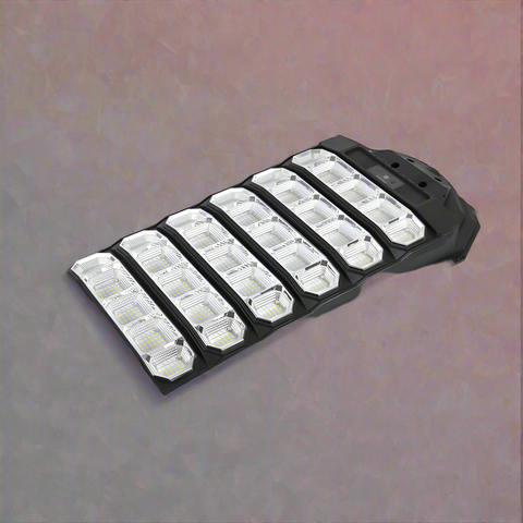 XL800 3000W LED solar street and yard light with remote control
Outdoor solar-powered LED security light for parking lots and driveways
Solar street light with adjustable bracket and motion sensor