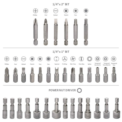 New 318 - Piece Screwdriver & Drill Bit Set – Comprehensive Heavy - Duty Tool Kit for DIY & Professionals 1033291 - with | Sold by Uncle Wiener's Wholesale