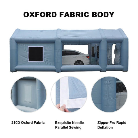New 32FT Inflatable Auto Body Spray Paint Booth โ Portable Car Painting Tent with Air Filtration 227222 - with | Sold by Uncle Wiener's Wholesale