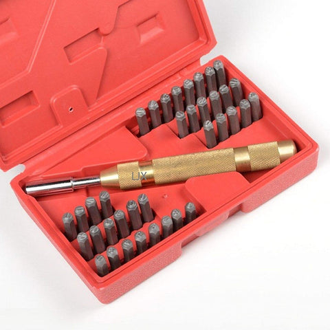New 36 Pcs Letter Number Stamping Tool Set Metal Punch 615LNS - with | Sold by Uncle Wiener's Wholesale