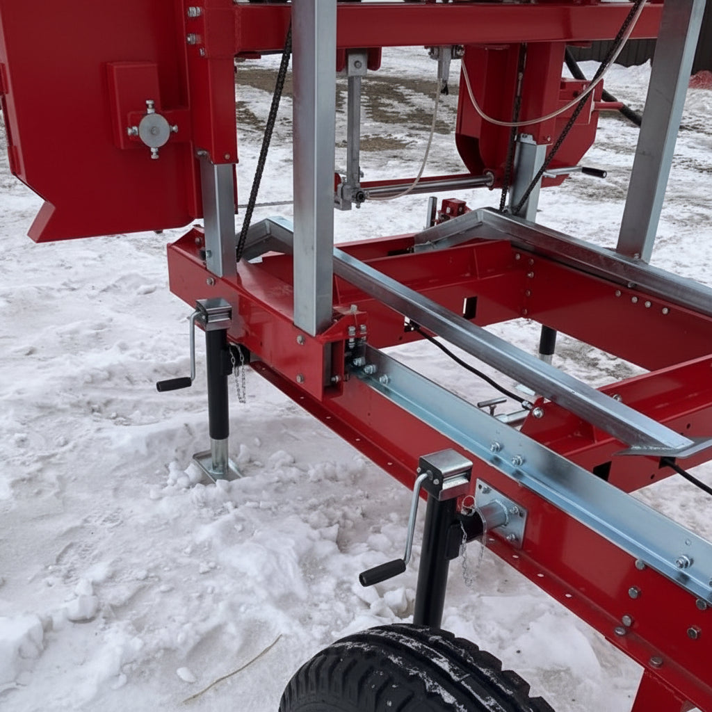 New 36" Portable Sawmill with 27HP Engine – Electric Start Wood Cutting Mill RS36G - with 36 IN Portable Sawmill 27 HP Electric Start | Sold by Uncle Wiener's Wholesale