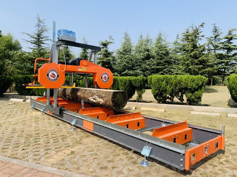 New 36" Portable Sawmill with 27HP Engine β Electric Start Wood Cutting Mill RS36G - with 36 IN Portable Sawmill 27 HP Electric Start | Sold by Uncle Wiener's Wholesale