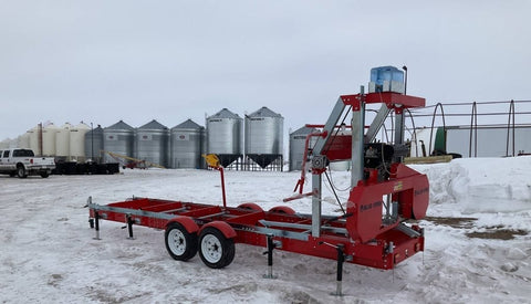 New 36" Portable Sawmill with 27HP Engine β Electric Start Wood Cutting Mill RS36G - with 36 IN Portable Sawmill 27 HP Electric Start | Sold by Uncle Wiener's Wholesale
