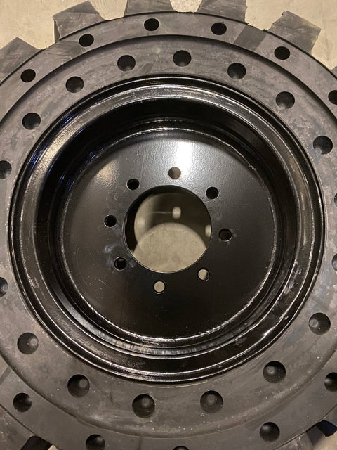 Solid R4 Flat-Free Skid Steer Tire with Pre-Mounted Rim
Close-Up of Heavy-Duty Tread Design on Skid Steer Tire
Flat-Free 12x16.5 R4 Tire for Construction Equipment
10x16.5 R4 Solid Skid Steer Tire with Bolt-On Rim
Skid Steer Tires Ready for Installation