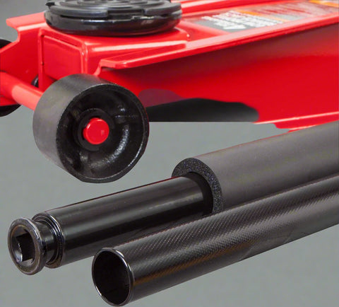 4 Ton Dual Piston Hydraulic Jack β Full Side View in Red
Low Profile Floor Jack β Close-Up of Pump and Wheels
Heavy-Duty Hydraulic Jack β Front View with Wide Frame
Dual Piston Jack β Rubber Pad and Lift Saddle Detail
Hydraulic Floor Jack β In Use with Car for Lifting Demonstration