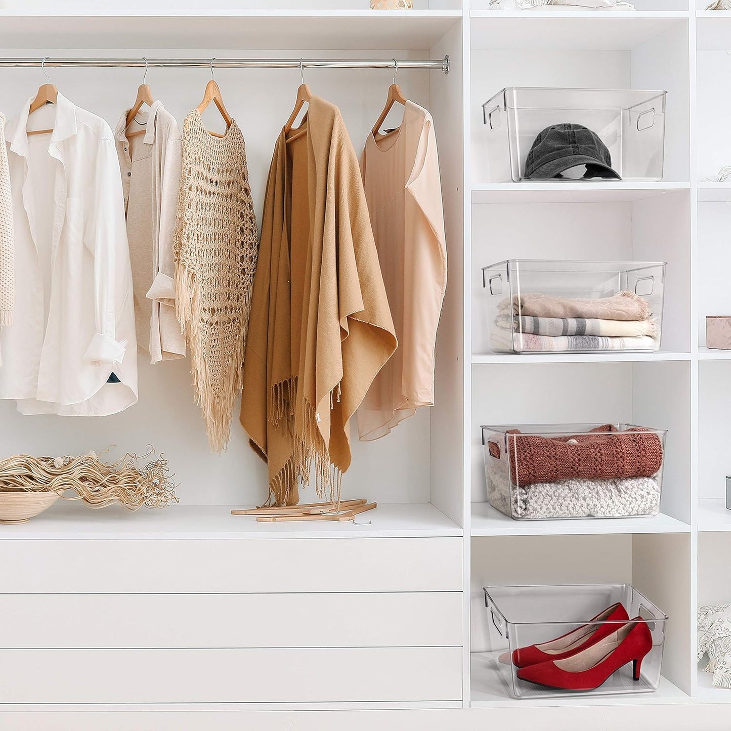 4-piece clear plastic pantry storage bin set with handles
Stackable BPA-free kitchen organizer bins
Clear food-safe plastic bins for fridge and pantry
Multipurpose storage containers for home use
Durable clear plastic storage bins for bathroom or office