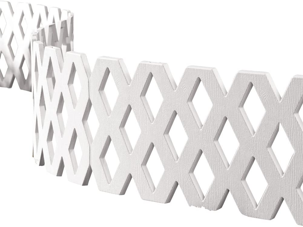 NEW 4 Pcs Outdoor Flexible Garden Edging Border 517918 – Decorative Lattice Fence Panels - with | Sold by Uncle Wiener's Wholesale
