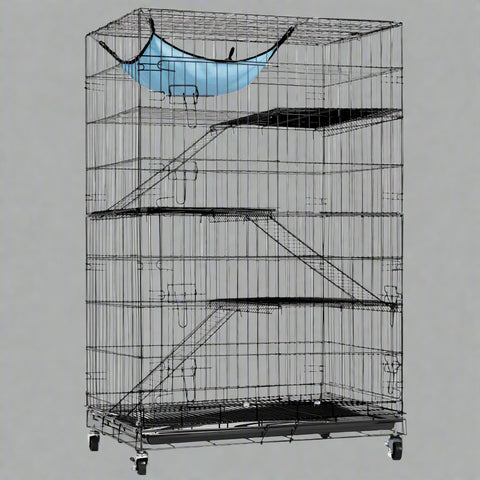 NEW 4 TIER 48 IN CAT CAGE KENa4-Tier Indoor Cat Cage Playpen with Hammock – Full View
Metal Cat Enclosure with Platforms and Ladders – Side View
Spacious Cat Kennel Enclosure – Door Open
Indoor Metal Cat Playpen for Multiple Cats – Foldable Frame
Large Cat Cage with Accessories – Setup ViewNEL PLAY PEN - with | Sold by Uncle Wiener's Wholesale
