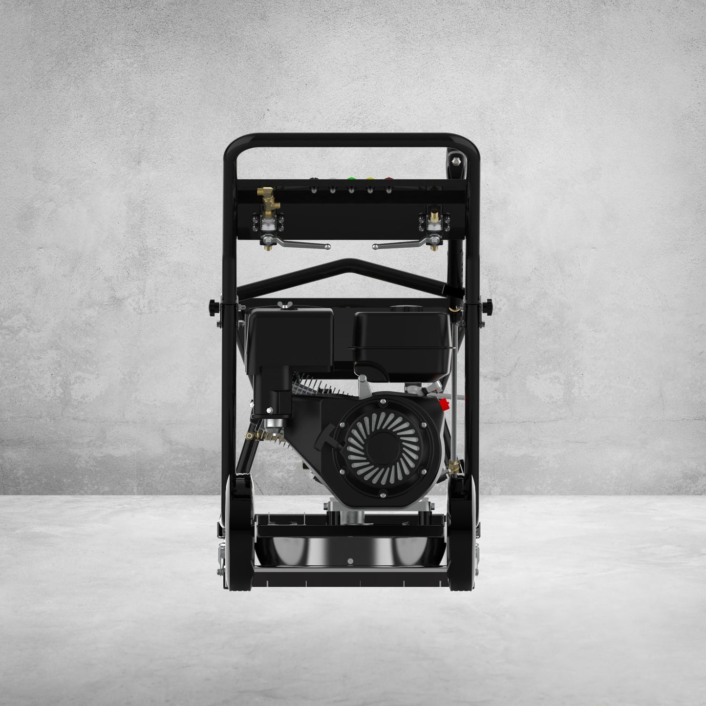 4000 PSI Pressure Washer – Full Unit Front View
Surface Cleaner Attachment with Power Washer
Water Broom Accessory for Pressure Washer
Pressure Washer with Wand and Gas Engine
Side View of Multi-Use Commercial Pressure Washer