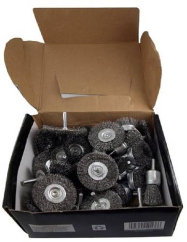 New 40PCS 1.4 - Inch Wire Brush Wheel Set – Steel Rotary Tool Accessories for Drill & Grinder S1011 - with | Sold by Uncle Wiener's Wholesale