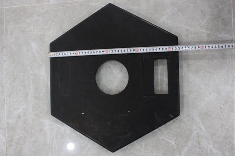 42-inch orange traffic delineator with rubber base
Close-up of reflective bands on safety post
Weighted base for stability on delineator post
Construction zone traffic control delineator
Safety post for pedestrian and event guidance