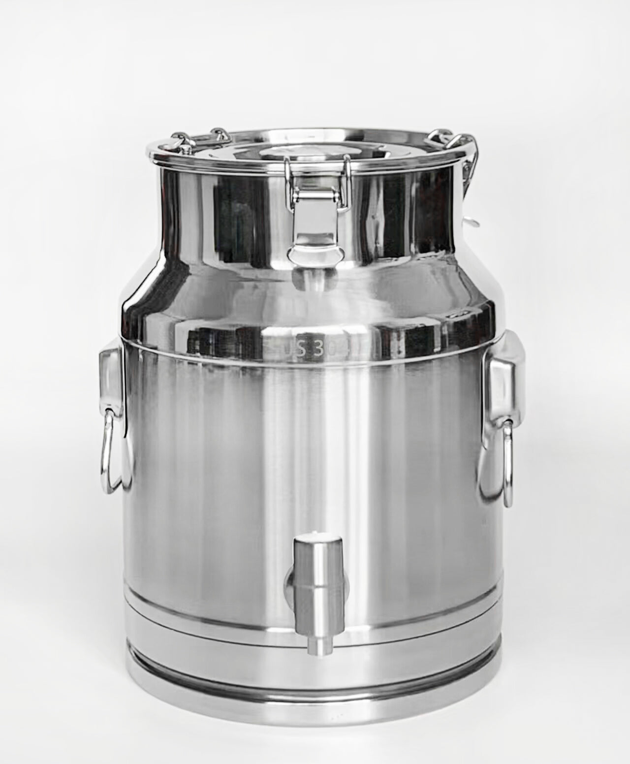 OUKANING Stainless Steel Bucket With Lid Food 6/12/20L