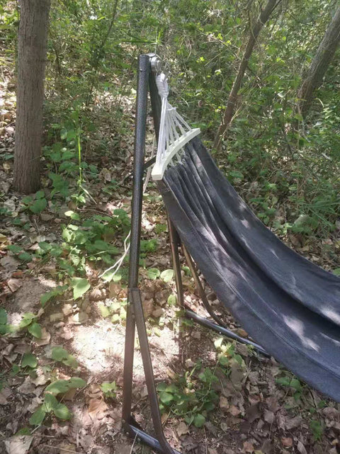 New 440lbs Capacity Hammock with Heavy - Duty Metal Stand – Portable Indoor/Outdoor Use 527BHS - with Gray | Sold by Uncle Wiener's Wholesale