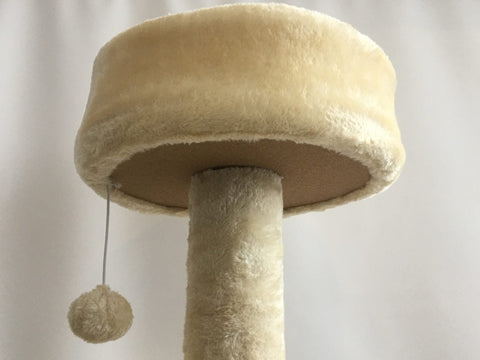 45-inch cream cat tree with scratching posts and condos
Multi-level cat tower with sisal rope posts
Cat furniture with platforms and hideouts