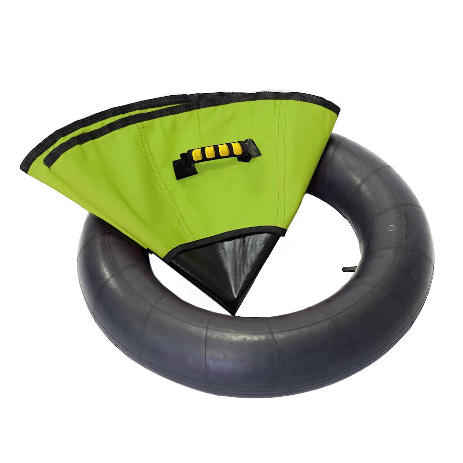 New 47" Heavy - Duty Snow Tube – Inflatable Winter Sled with Canvas Cover | 2505711 - with | Sold by Uncle Wiener's Wholesale