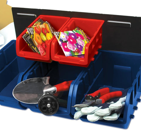New 47 Pcs Storage Rack Bolt Bin Organizer with Steel Frame | S1191 - with | Sold by Uncle Wiener's Wholesale