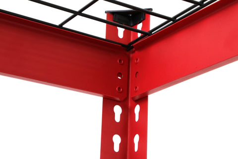 NEW 48 X 78 X 24″ 5 SHELF TIER WELDED GARAGE STORAGE RACK - with RED | Sold by Uncle Wiener's Wholesale