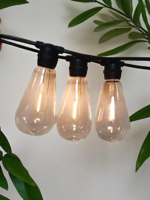 48ft string lights with ST64 bulbs for patio use
Clear warm white bulb string lights for outdoor events
Waterproof garden lights with durable plug-in string
Decorative outdoor LED lights for backyard