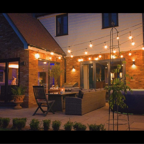 New 48FT S14 LED String Lights with 15 Edison Bulbs ��� Perfect Wedding & Outdoor Decor 824855 - with | Sold by Uncle Wiener's Who