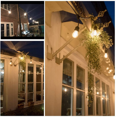 New 48FT S14 LED String Lights with 15 Edison Bulbs ��� Perfect Wedding & Outdoor Decor 824855 - with | Sold by Uncle Wiener's Who