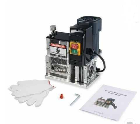 “5-hole wire stripping machine MST30C for home and small shop use”
“Adjustable automatic wire stripper with multiple blade holes”
“Compact black cable stripping machine for electric wires”