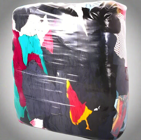 5 KG bag of multicolor cotton cleaning rags
Used cotton rags for multipurpose cleaning
Assorted cotton rags in compressed packaging
Bulk cotton cleaning cloths for janitorial use
Eco-friendly recycled cleaning rags