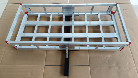 New 500 lb Capacity Aluminum Hitch Cargo Carrier – Lightweight Rust - Resistant Luggage Rack for 2” Receiver Model CC0500A - with | Sold by Uncle Wiener's Wholesale