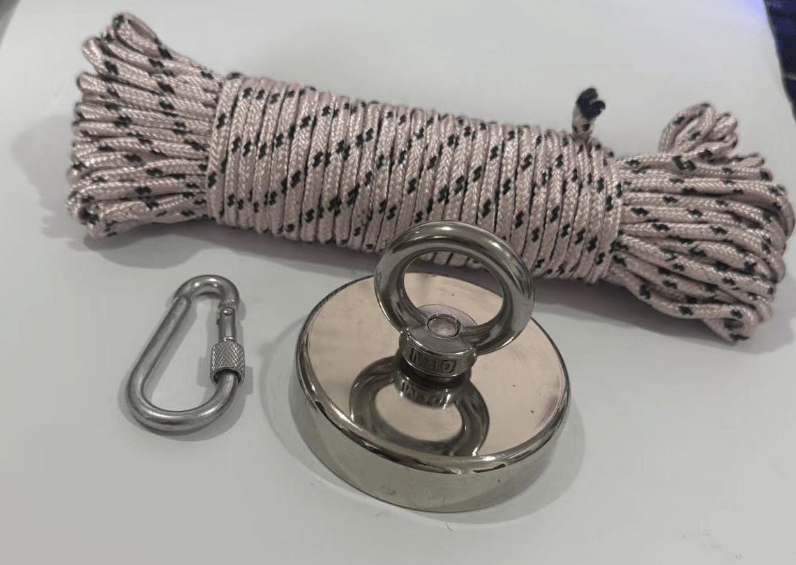 NEW 500 LBS NEODYMIUM FISHING MAGNET KIT - with | Sold by Uncle Wiener's Wholesale
