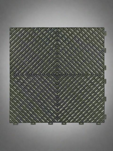 Red interlocking drainage tile for outdoor and garage use
Black modular drainage tile with open-grid pattern
Gray drainage tile with non-slip texture and interlocking edges