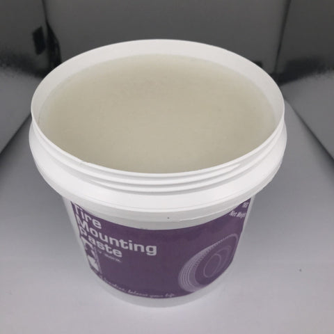 5KG white tire mounting lube paste in purple tub for professional garage use