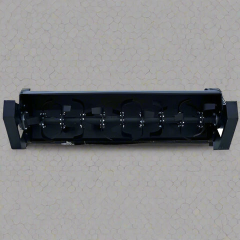 6 FT Skid Steer Rototiller Attachment – Side View
Hydraulic Rotary Tiller Cultivator for Skid Steer Loaders
Heavy-Duty Garden and Soil Tiller Attachment
507 lb Skid Steer Soil Prep Tool with 72-Inch Width
Rotary Tiller Hydraulic Drive System – Rear View