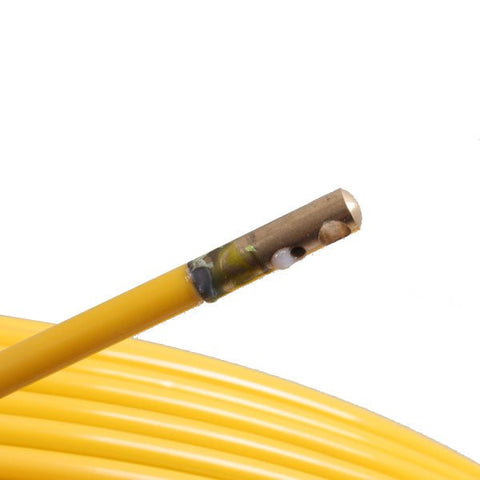"600-foot fiberglass duct rodder on steel frame"
"heavy-duty cable pulling fish tape for electricians"
"yellow fiberglass wire rodder with wheels"
"8mm and 4mm fiberglass rodder models"
"telecom and electrical conduit pulling tool"
