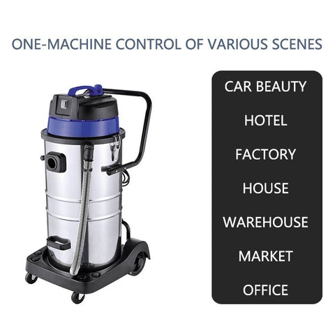 New 60L Wet & Dry Vacuum Cleaner β Heavy Duty Stainless Steel Shop Vac for Industrial & Commercial Use V5060L - with | Sold by Uncle Wiener's Wholesale