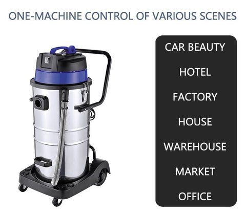 New 60L Wet & Dry Vacuum Cleaner β Heavy Duty Stainless Steel Shop Vac for Industrial & Commercial Use V5060L - with | Sold by Uncle Wiener's Wholesale